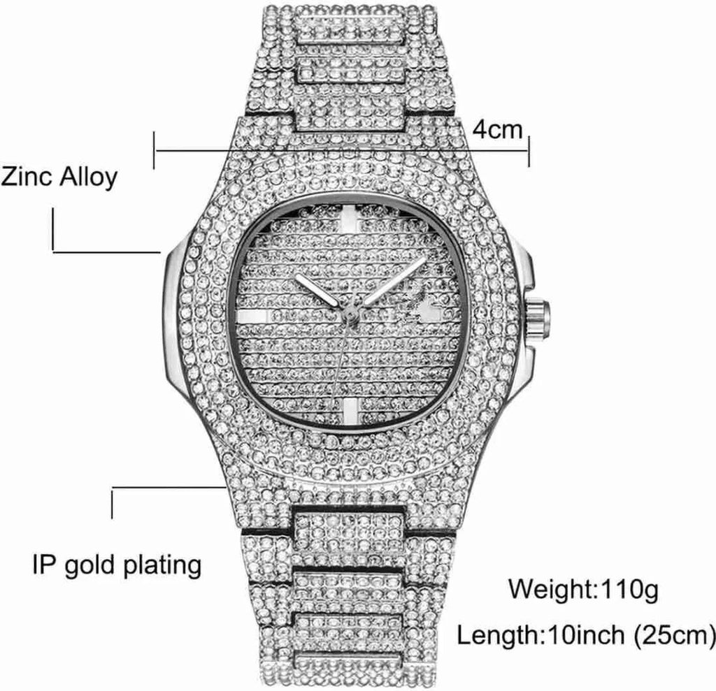 Imperial Ice Diamond Watch – Full Pave Luxury Timepiece