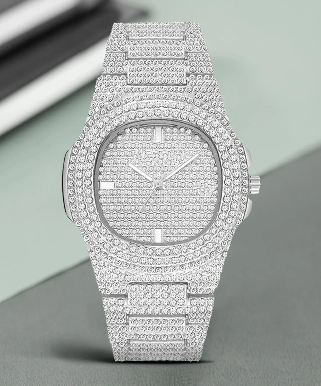 Imperial Ice Diamond Watch – Full Pave Luxury Timepiece