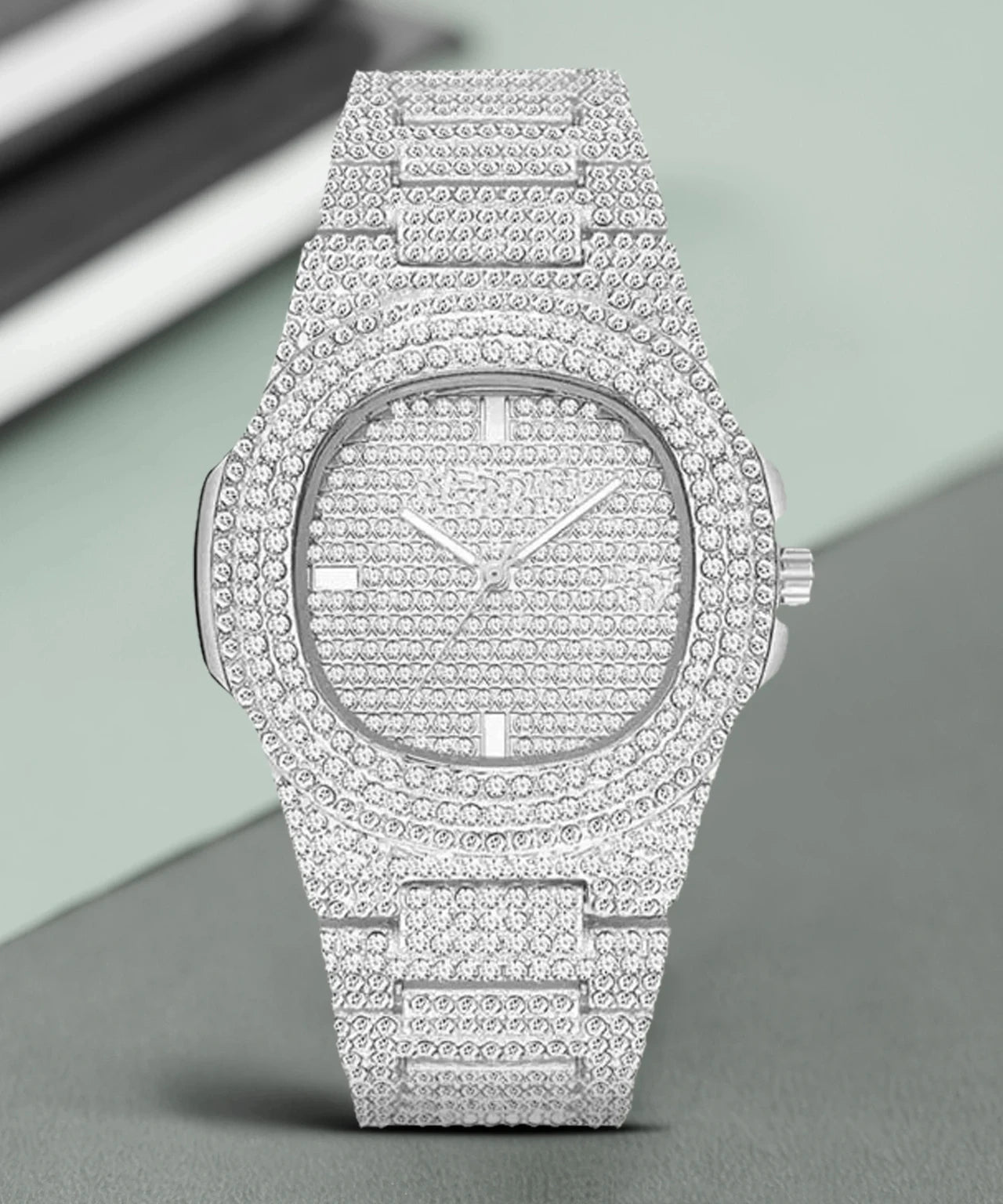 Imperial Ice Diamond Watch – Full Pave Luxury Timepiece