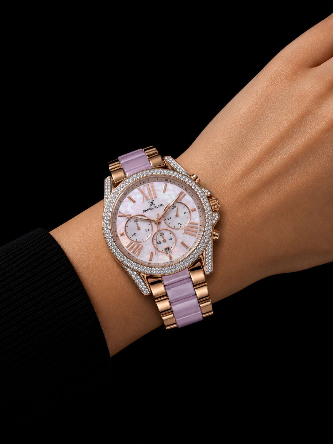 Titan Diamond Customized Rose Gold Luxury Women's Watch