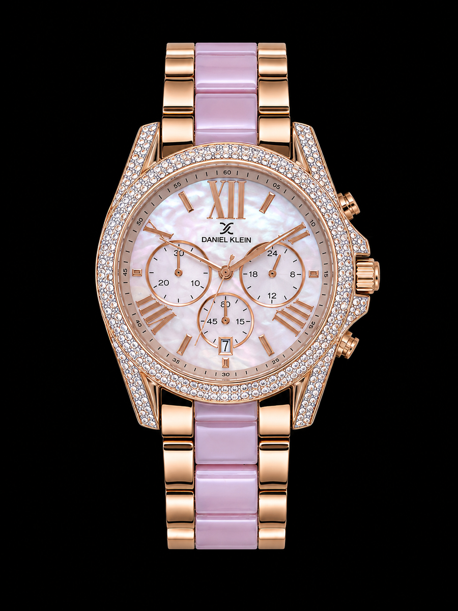Titan Diamond Customized Rose Gold Luxury Women's Watch