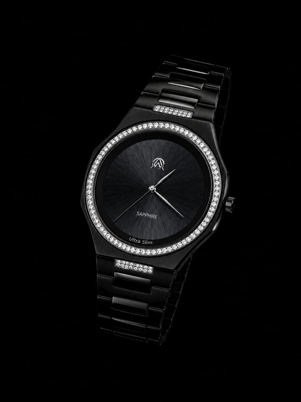 Movado Sapphire Diamond Customized Luxury Watch