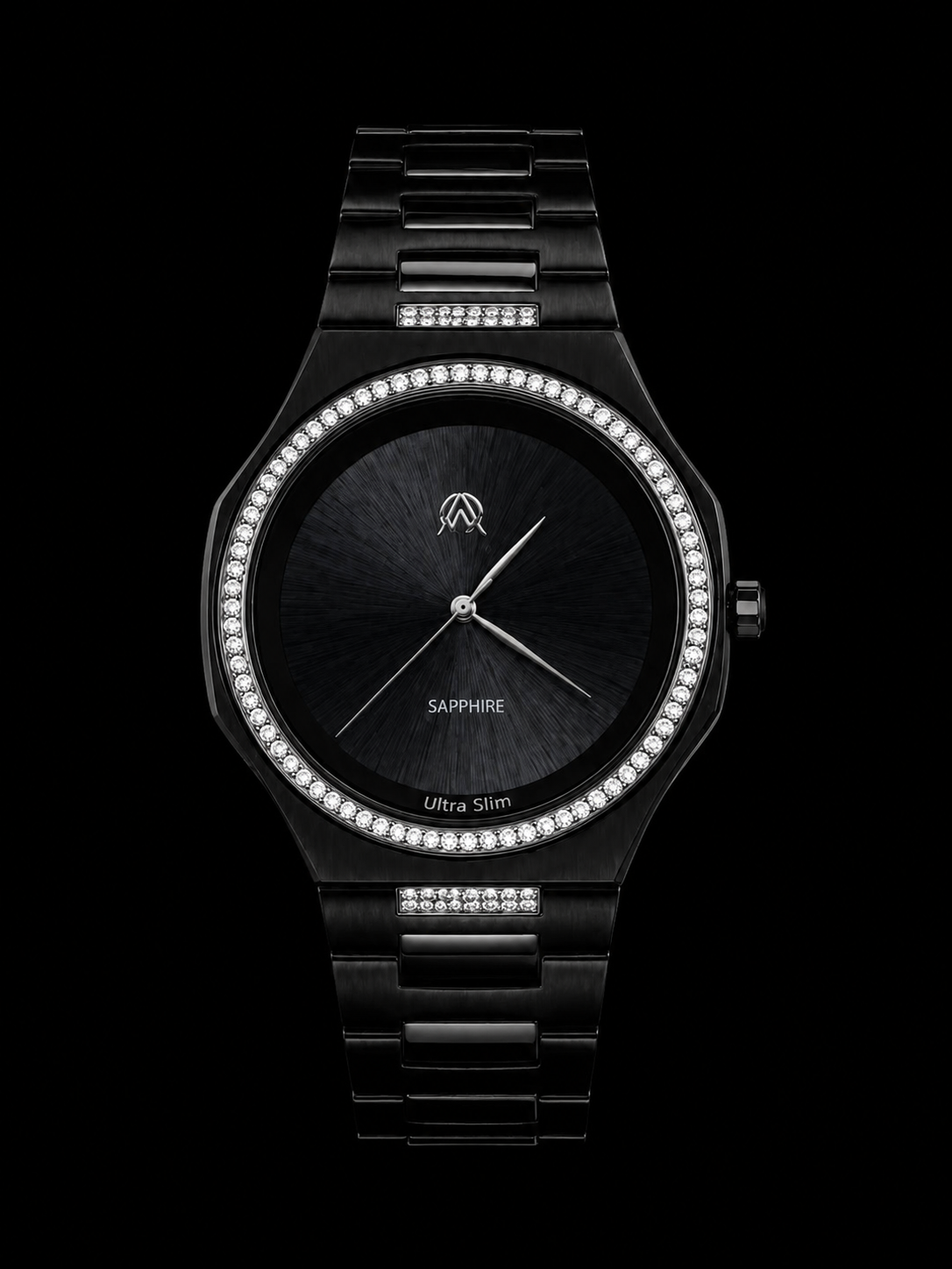 Movado Sapphire Diamond Customized Luxury Watch
