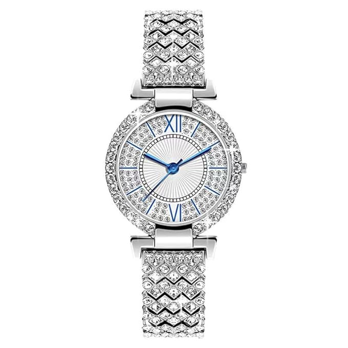 Royal Rose Gold Crystal Bracelet Watch for Women