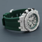 Royal Emerald Ice Chronograph Diamond Watch