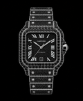 Cartier Black Diamond Customized Luxury Watch