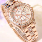 Aurora Royale Diamond Women's Watch – Rose Gold Edition