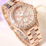 Aurora Royale Diamond Women's Watch – Rose Gold Edition